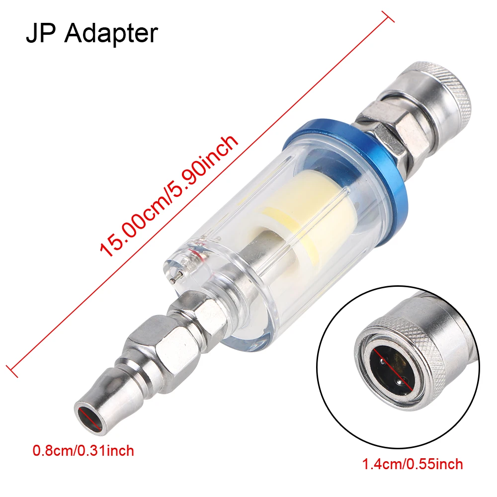 1/4 Inch Thread Clear Water Trap Air Compressor Moisture Separator Oil Water Filter Kit for Paint Sprayer