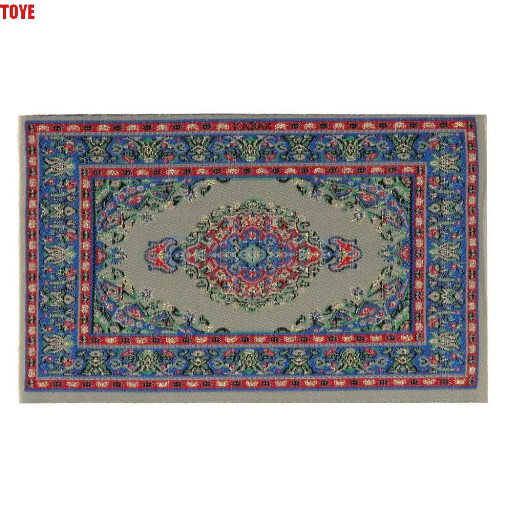 

Doll House Decoration Floor Coverings Dollhouse Furniture Dollhouse Carpet 1:12 Dollhouse Miniature Simulation Weaving Rugs