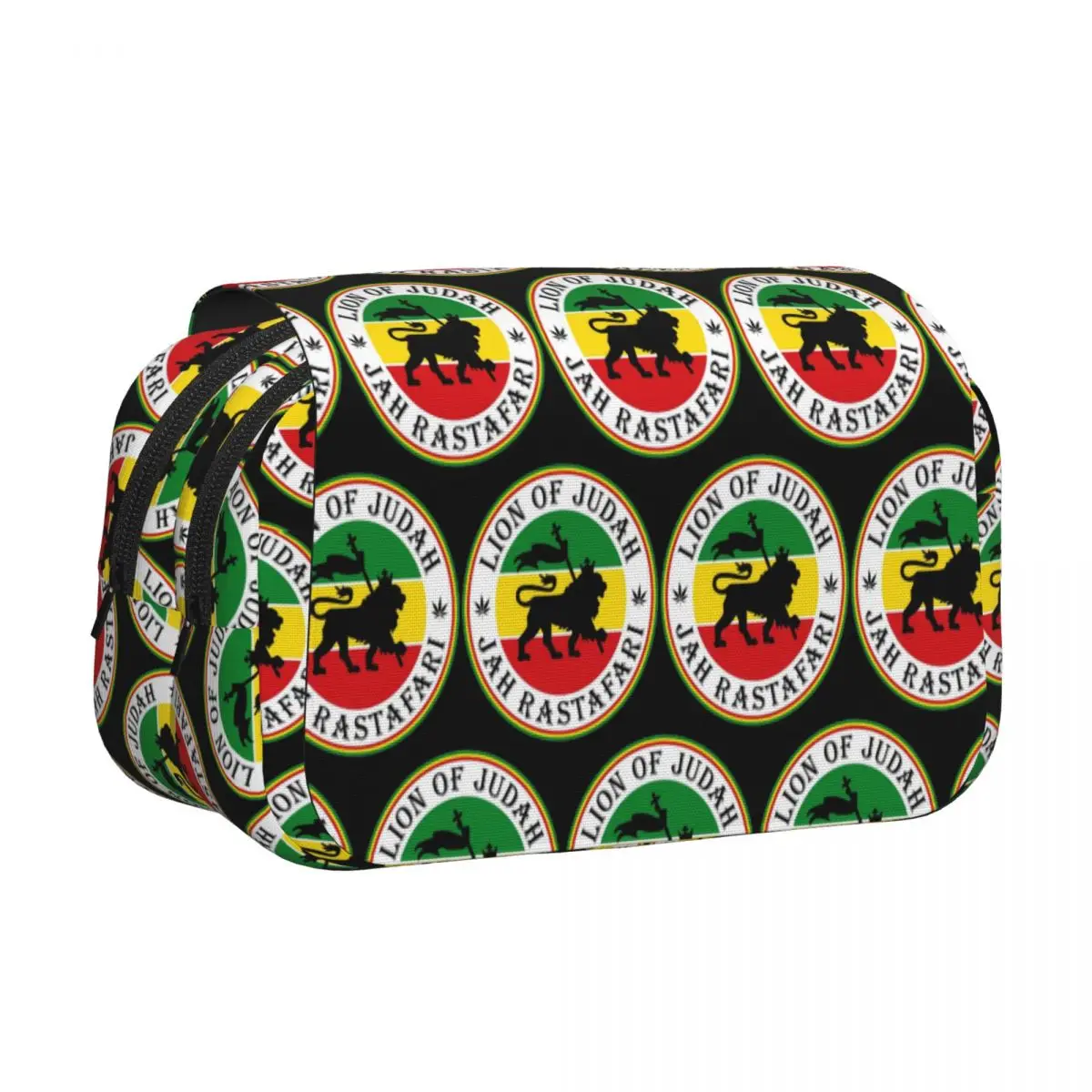 Rasta Lion Of Judah Star Of David Pencil Cases Pencil Pouch Hard Shell Leather Large Capacity Pen Box Pencil