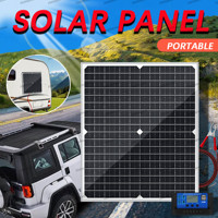 100W Solar Car Battery Charger, Portable Waterproof Solar Panel with Controller for Auto Boat RV Marine, Power Bank & Battery M