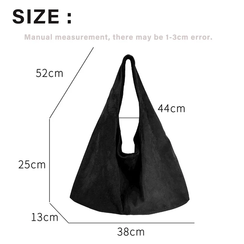 New retro trends Fall faux suede women's tote bag casual simple design neutral minimalist style sle commuter large shopper walle