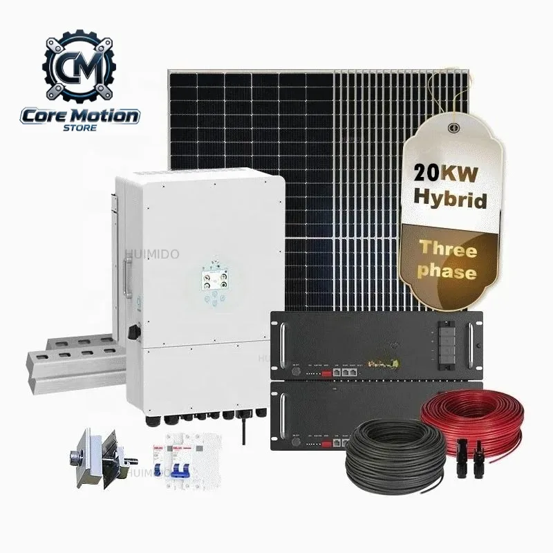 All in One  Full Power Panneau Solaire 5000w Solar Home Kit 20KW 10KW 5KW   Solar Power Storage System