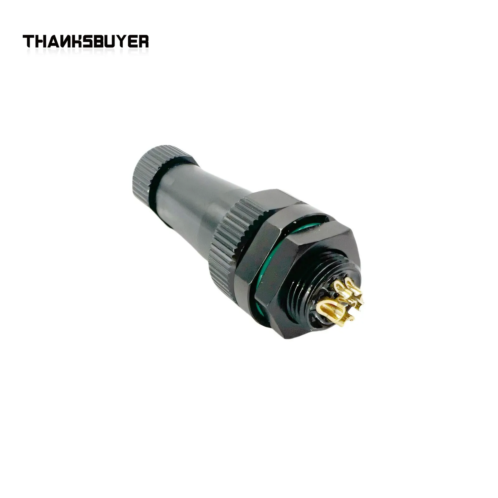 8‑Pin Feed‑Through Underwater Aviation Connector Waterproof Male Female Socket Plug for ROV Underwater Robot Subsea Equipment
