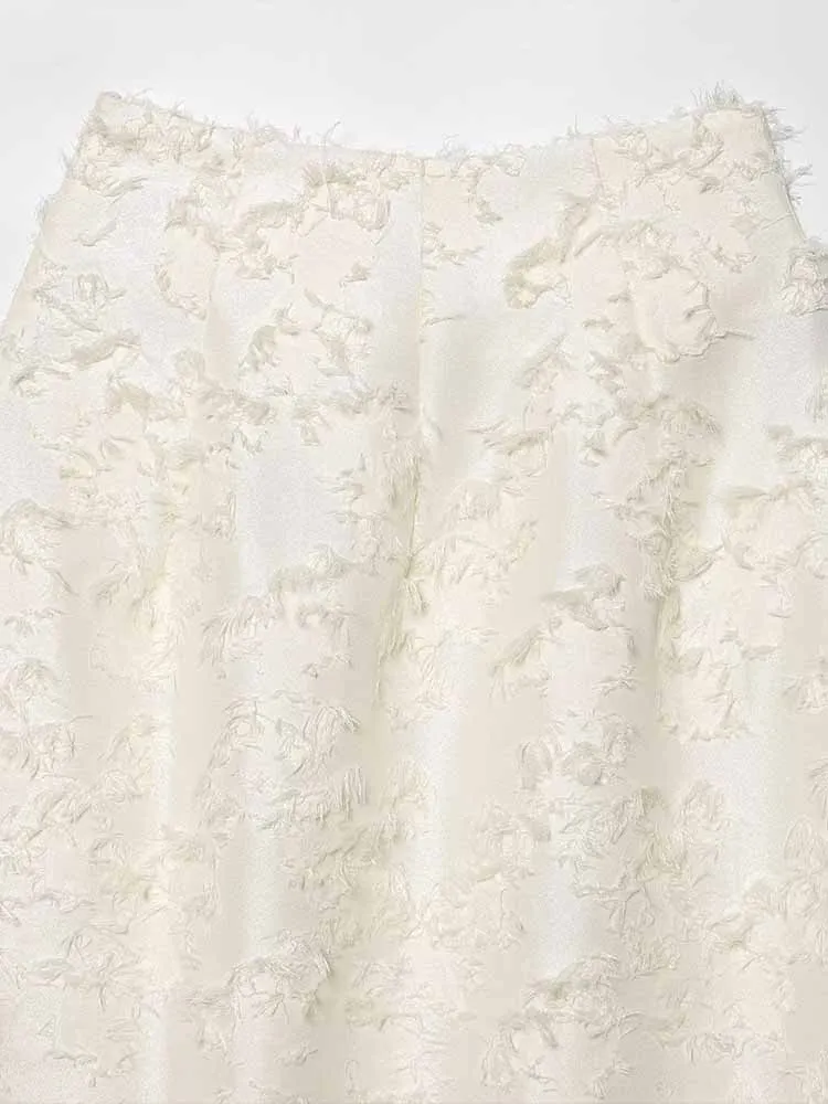 European and American style winter new arrival fashionable women's clothing, versatile midi skirt with mid-waist construction