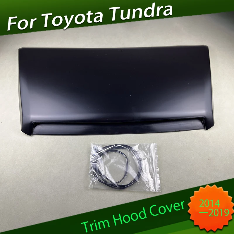 

Trim Hood Cover Suitable for Toyota Tundra 2014 2015 2016 2017 2018 2019 ABS Gloss Black Trim Hood Cover Sticker