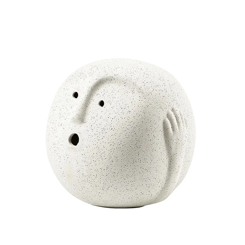 

Minimalist ins style, abstract villain fun ceramic ornament model room children's room new strange desktop soft decoration