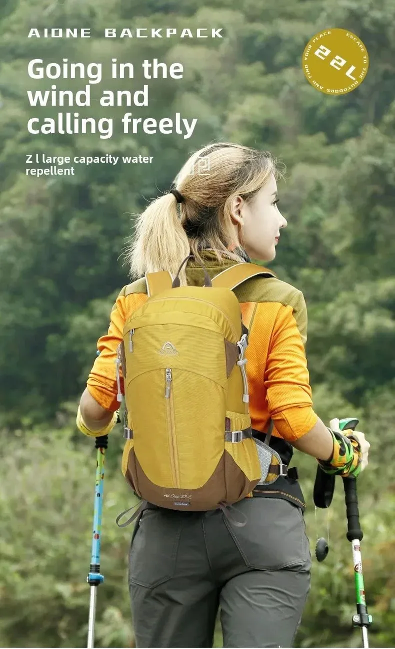 

Легкий походный рюкзак 22 л с дождевиком, спортивная дорожная сумка на открытом воздухе, рюкзак для кемпинга, скалолазания, катания на лыжах, велоспорта, мужчин и женщин