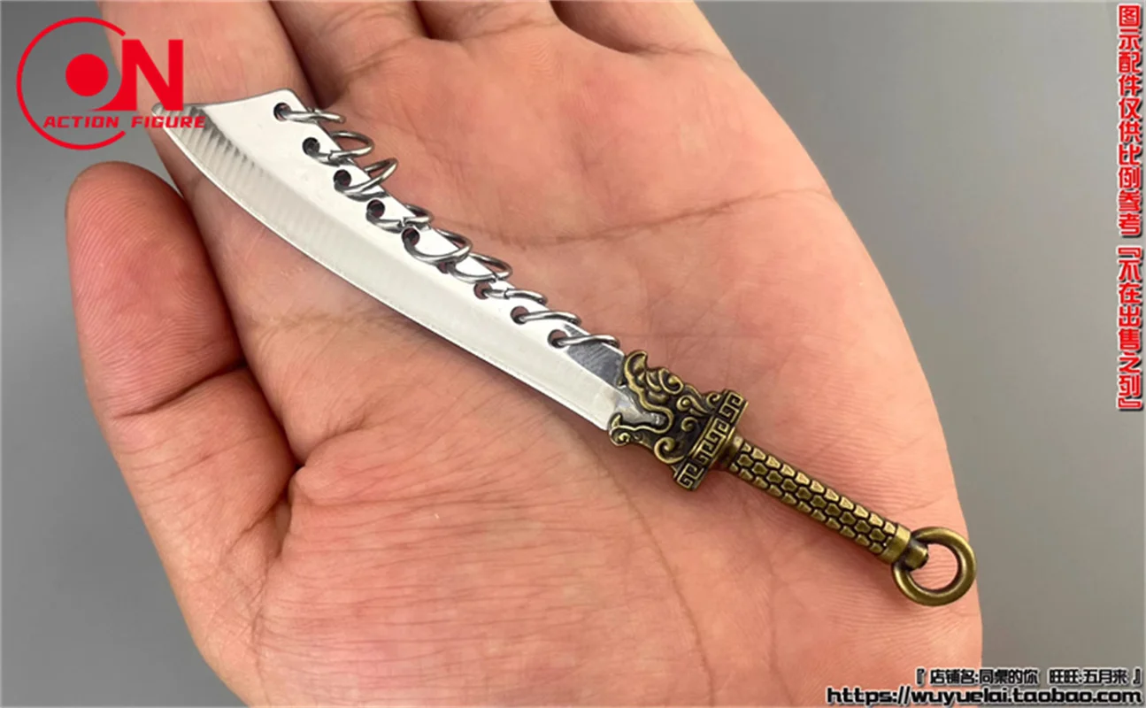 Auf Lager 1/12 Skala Mini Soldat Lange Schwert Messer Mini Modell Szene Zubehör Fit 6'' Action Figur Körper Puppen