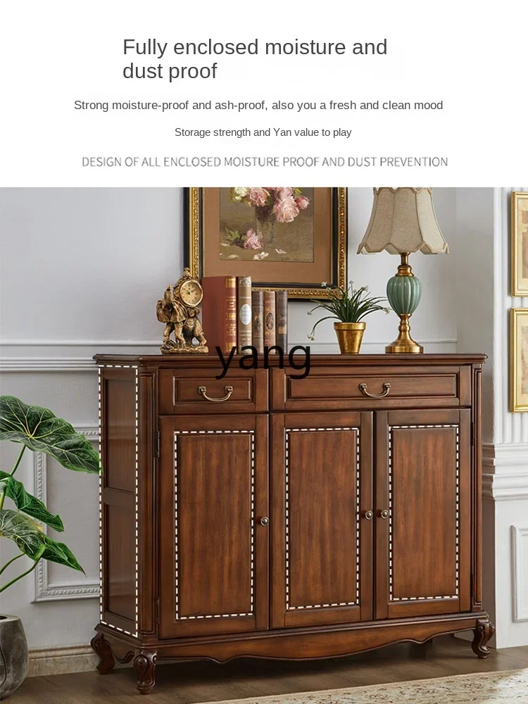 xyy solid wood shoe cabinet large-capacity multi-layer locker at the door of the home 2024 new model explosion