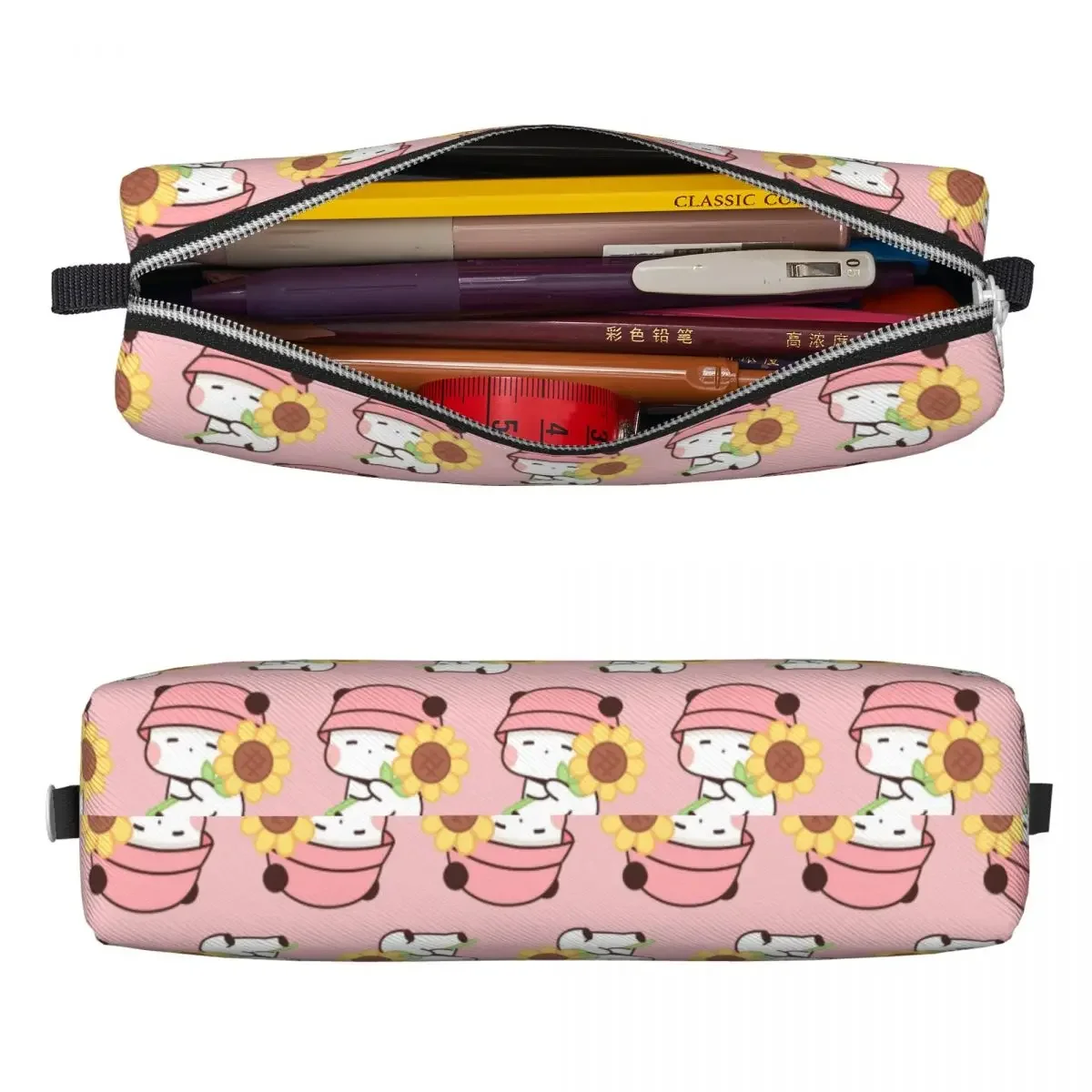 Lovely Dudu Gives Bubu Sunflower Pencil Case Pencilcases Pen Holder for Student Big Capacity Bags School Cosmetic Accessories