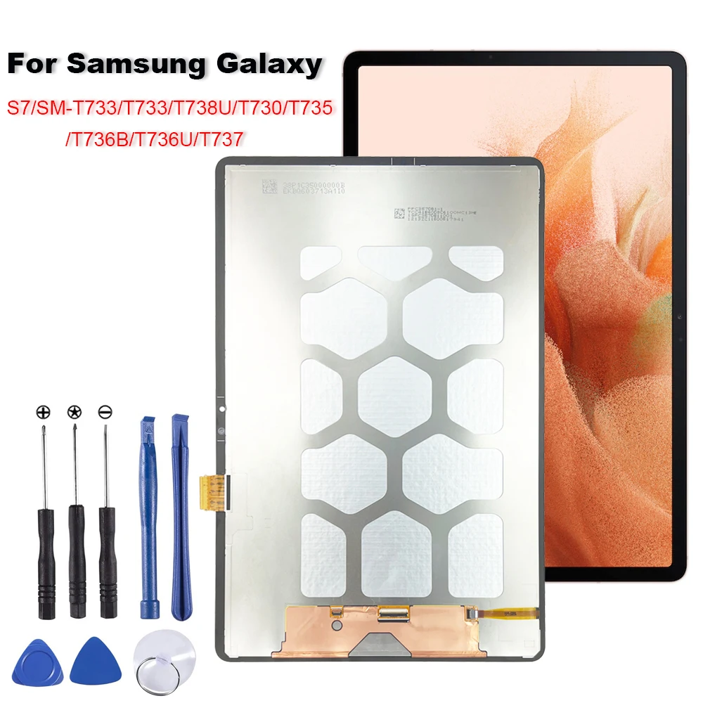 

Новый 12,4-дюймовый ЖК-дисплей для Samsung Tab S7 FE SM-T730 SM-T733 SM-T735 SM-T736 SM-T737 SM-T738 с дигитайзером сенсорного экрана