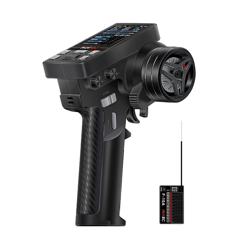 Sıcak RC CT-10B 10 Kanal Renkli Ekran Uzaktan Kumanda 2.4G 10CH Alıcı Tırmanma Drift Araç RC Araba Gemi Tankı