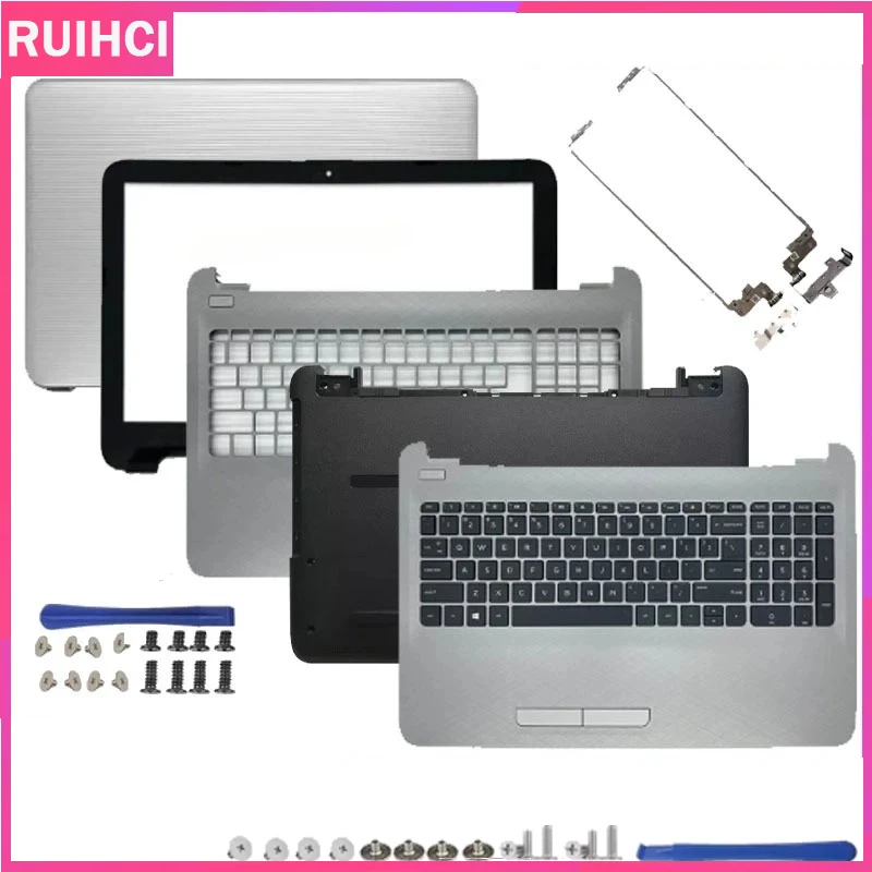For Pavilion 15-AY 15-AC BA AF 250 G4 G5 TPN-C125 New Laptop LCD Back Cover Front Bezel Palmrest Bottom Case Hinges Top Shell