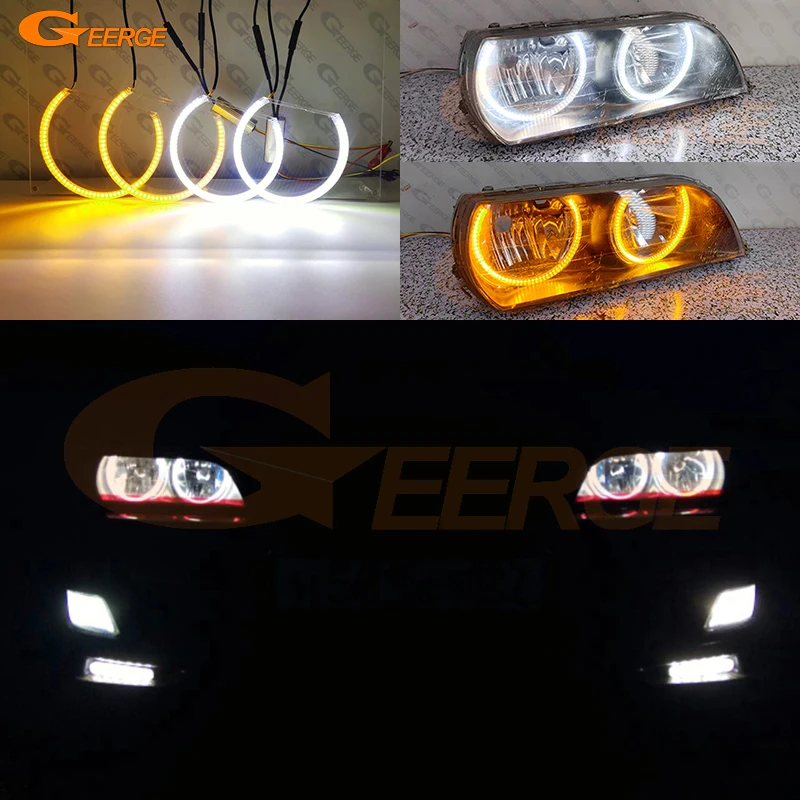 For Toyota Chaser JZX100 1996 1997 1998 1999 2000 2001 Ultra Bright Day Light Turn Signal Led Angel Eyes Kit Halo Rings