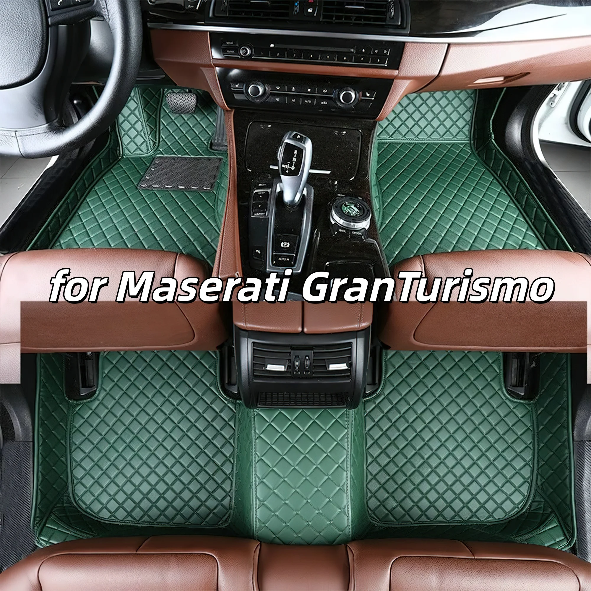 

Аксессуары, автомобильные напольные кожаные коврики, подходят для Maserati GranTurismo 2013 2014 2015 2016 2017 2018 2019, полный комплект автомобильных ковриков