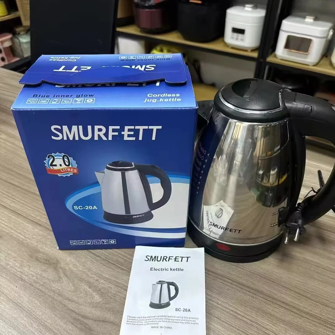 

High quality 2L hot water kettle stainless steel electric kettle household hot kettle 1500watts