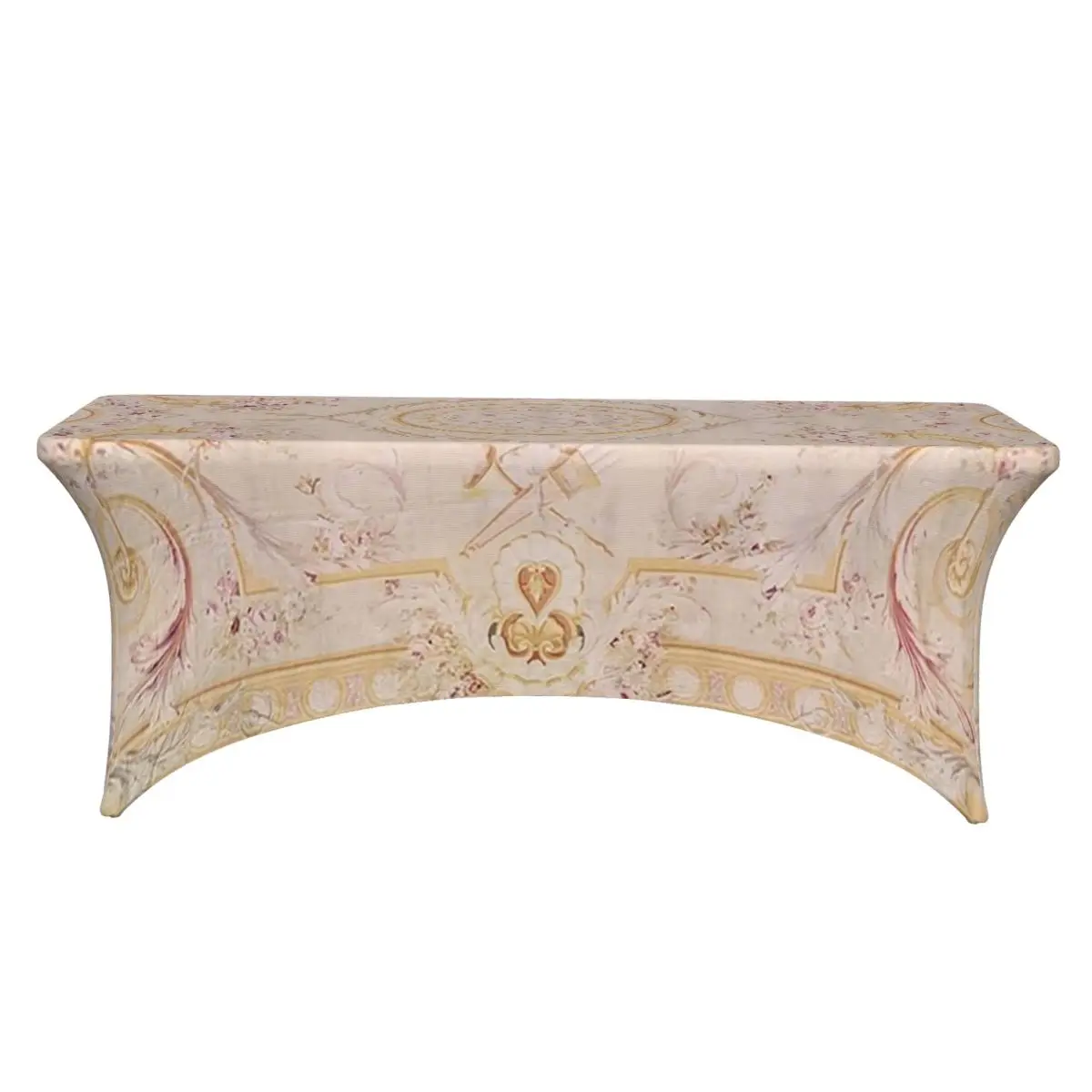 Imagen 3: Mantel Rectangular Personalizado con Estampado de Alfombra Aubusson Francesa Antigua, Cubierta de Mesa Impermeable para Decoración de Fiestas y Festivales