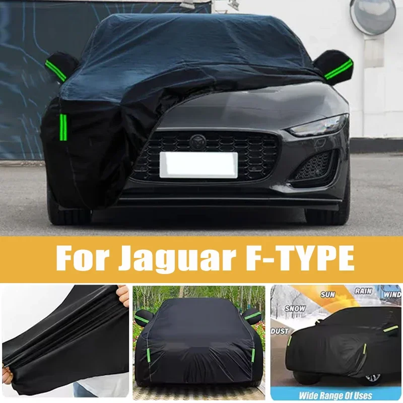 

For Jaguar F-TYPE Full Car Cover Four Seasons Outdoor Sun Anti UV Rain Snow Dust Protection Oxford Cloth Accessories