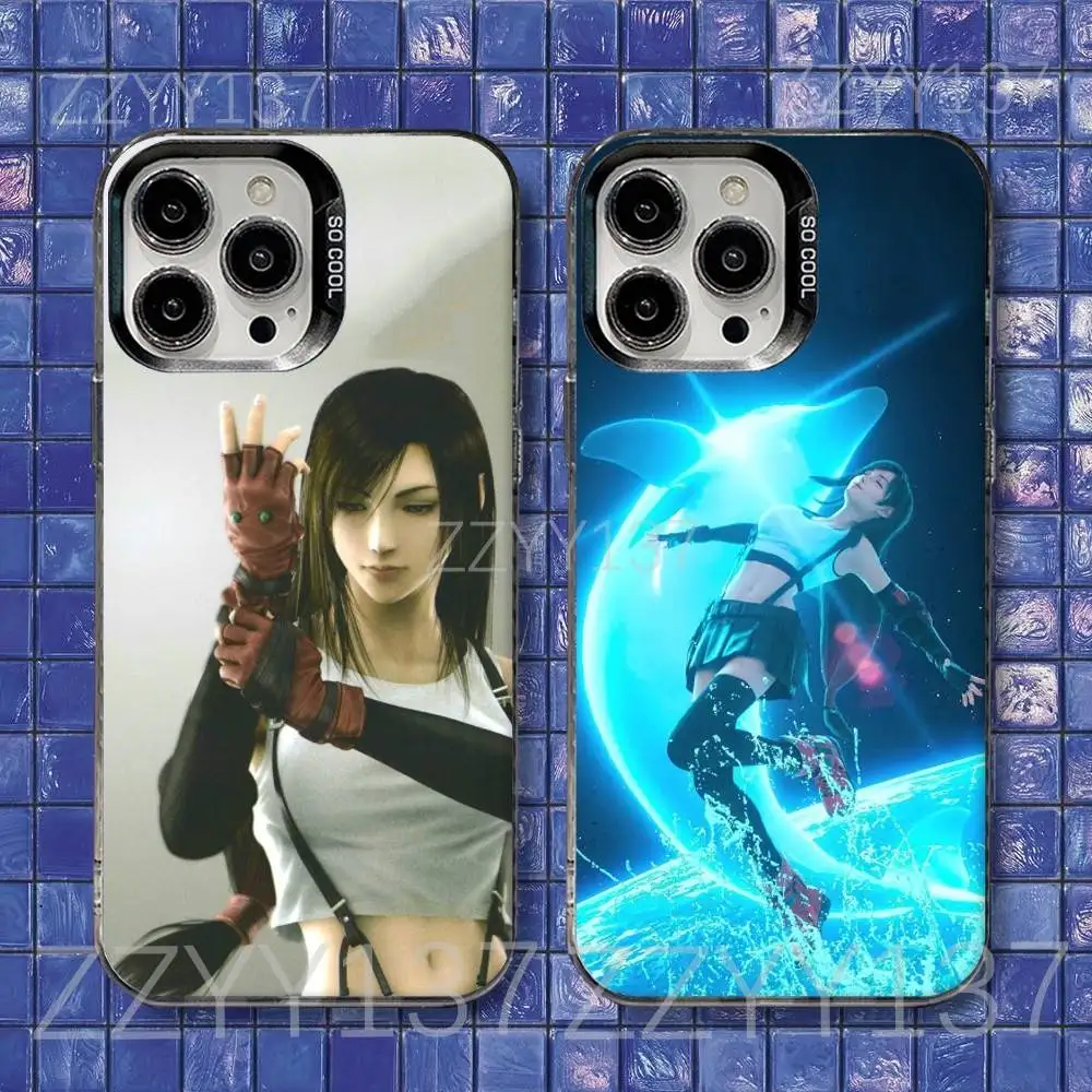 

Final Fantsy 7 Tifa Lockhart Phone Case For iPhone 16,15,14,13,12,11,8,7,Pro,Max,Plus,Mini,XS,SE Shockproof Matte Cover