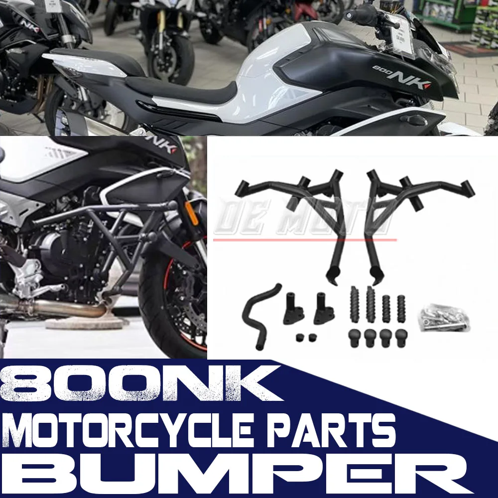 

FOR CFMOTO 800NK NK800 Motorcycle Carbon Steel Competition Bar Aluminum Alloy Anti-Fall Head Spring Bumper Modification
