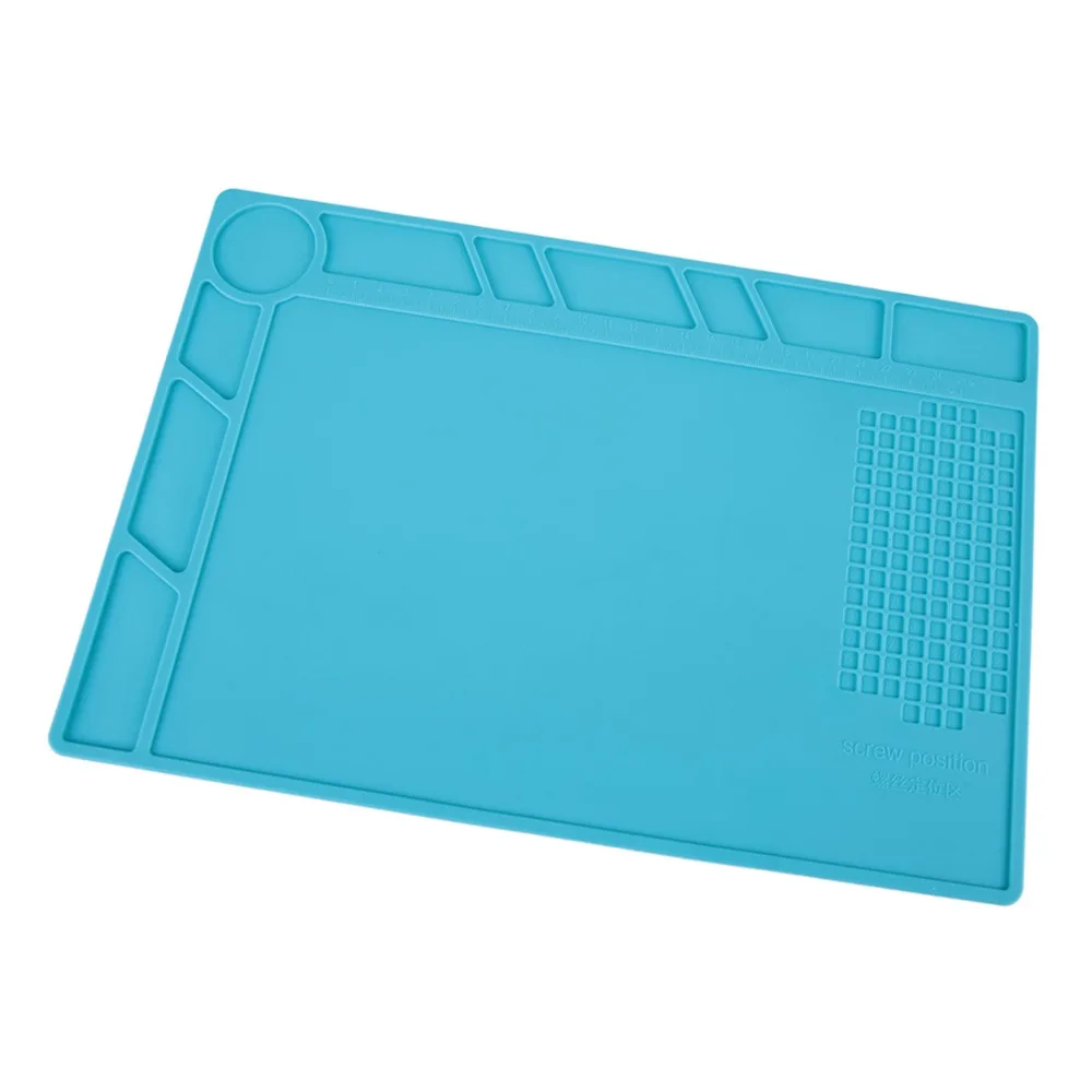 

Нескользящая силиконовая паяльная станция, антистатический, устойчивый к коррозии, коврик для ремонта электроники, мягкая текстура, резиновая термостойкая