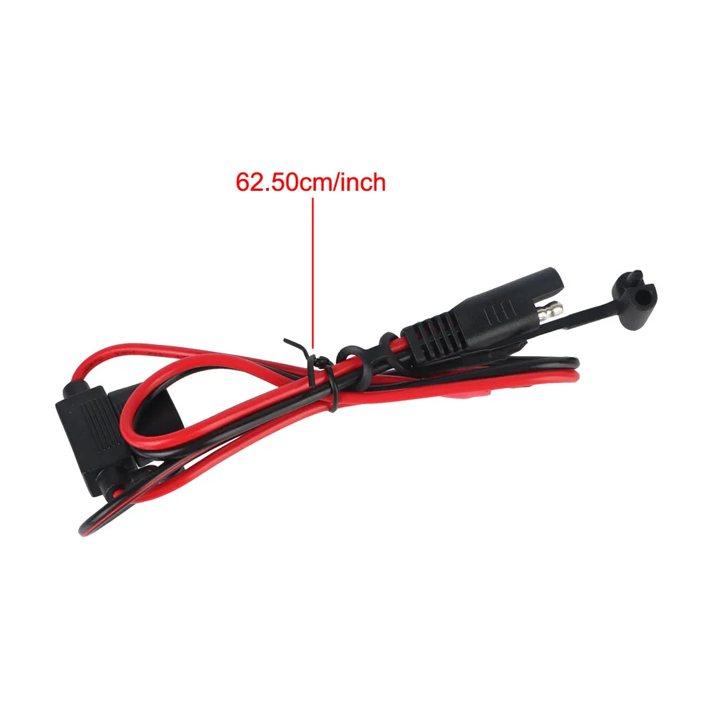 With 10A Fuse For Battery Charger/Maintainer For Motorcycle Battery Quick Release SAE to O Ring Terminal 12V Charger Cable 2Pcs