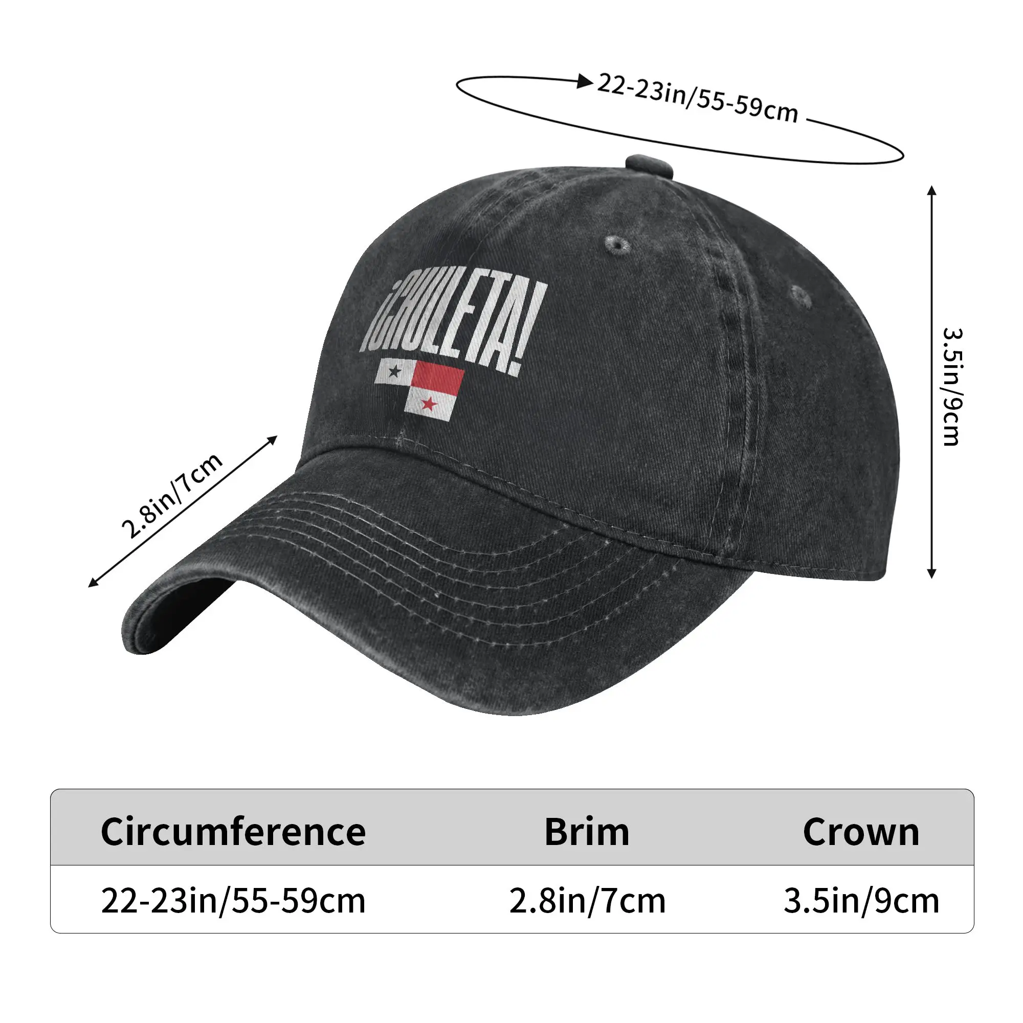 Chuleta Panamanian Slang Panama Flag Casual Baseball Cap For Men Adult Summer Tennis Skate Trucker Hat Dropshipping Baseball Cap