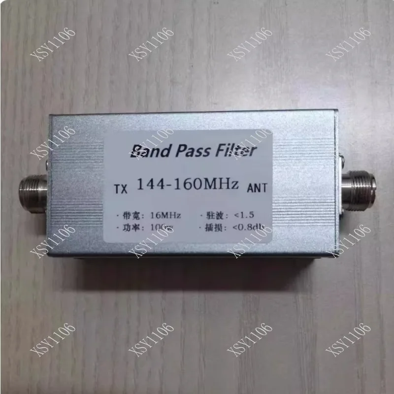 High Performance 144-160MHz Bandpass Filter N Socket Enhances Communication Receiving Sensitivity for Radio Equipment