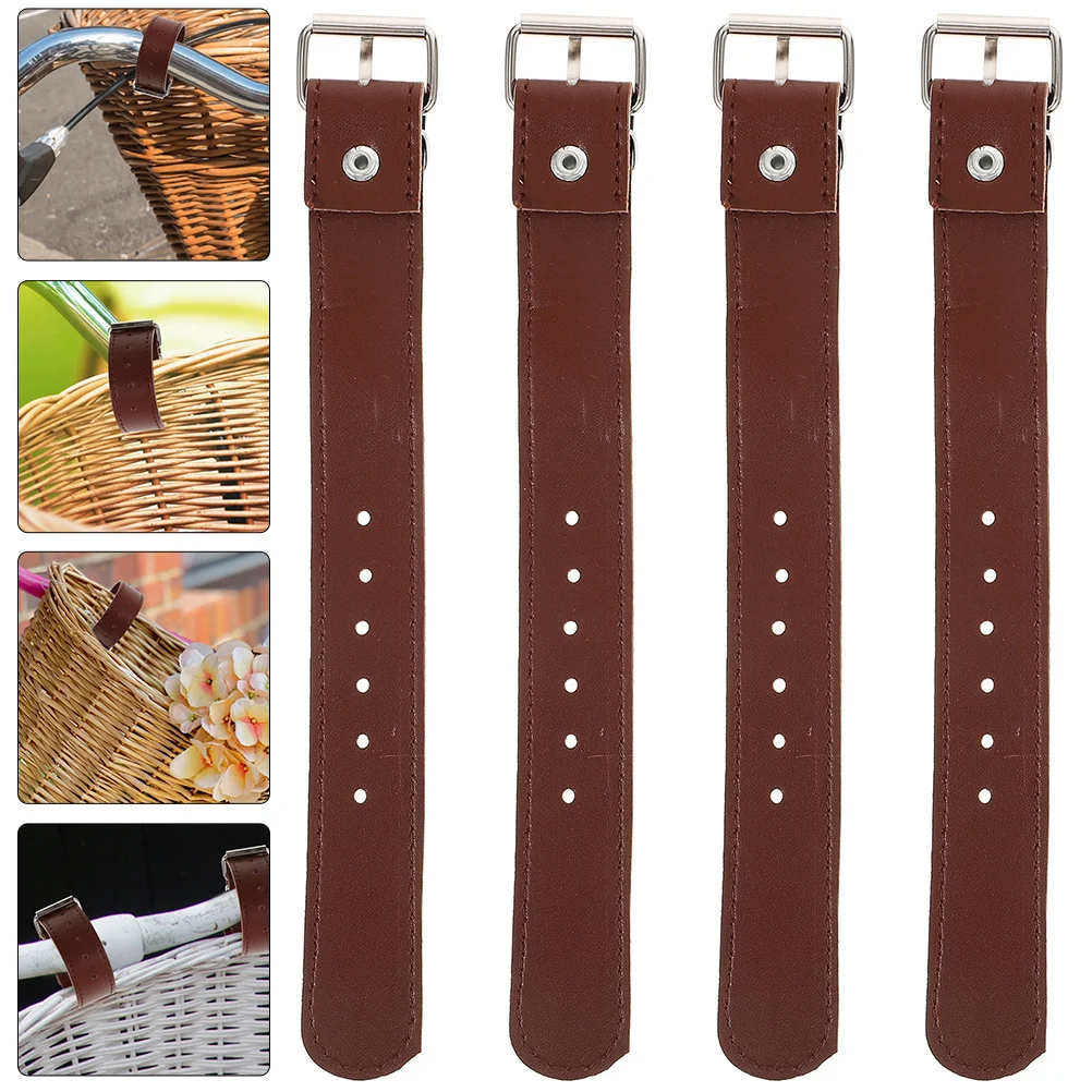 

2Pairs Bicycle Front Basket Strap Adjustable Bike Basket Belt for Kids Sturdy Detachable Cycling Storage Part