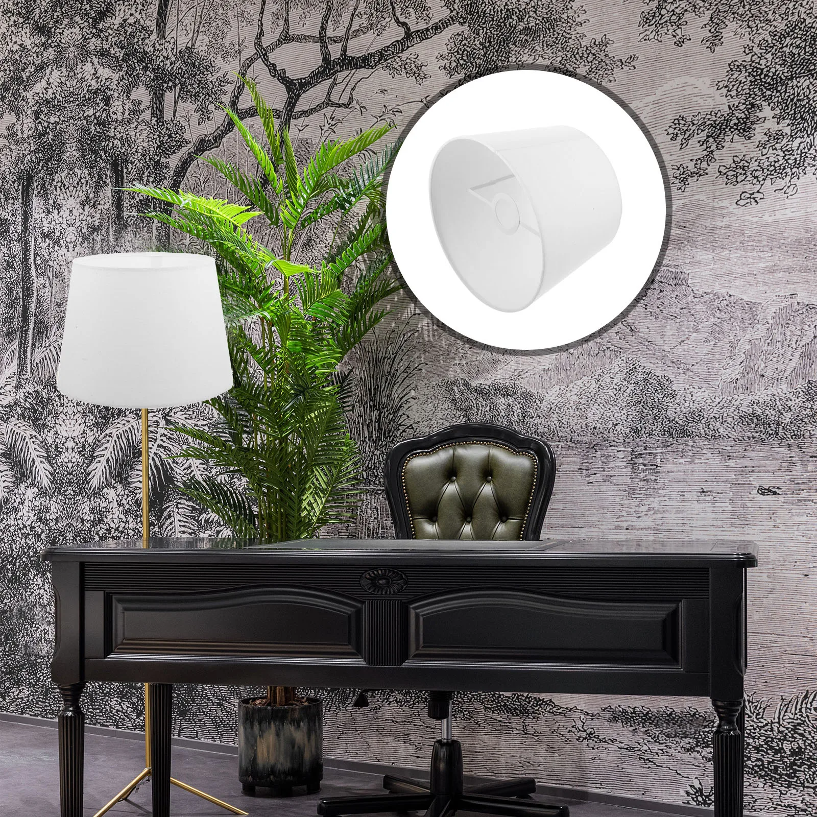 

Chinese Rustic Lampshade E27 E14 Fabric Replacement for Desk Table Lamps Bedroom Pendant Light Covers Cloth Shade