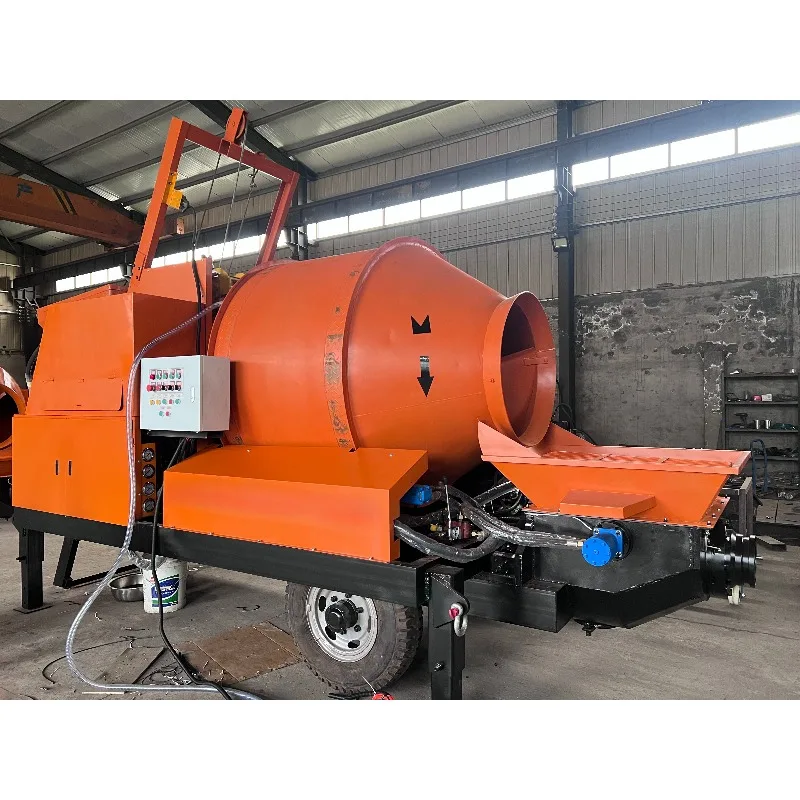 Concrete Mixer with Pump diesel Self Installing Integrated Mixing Pumping and Conveying Equipment Project Solution