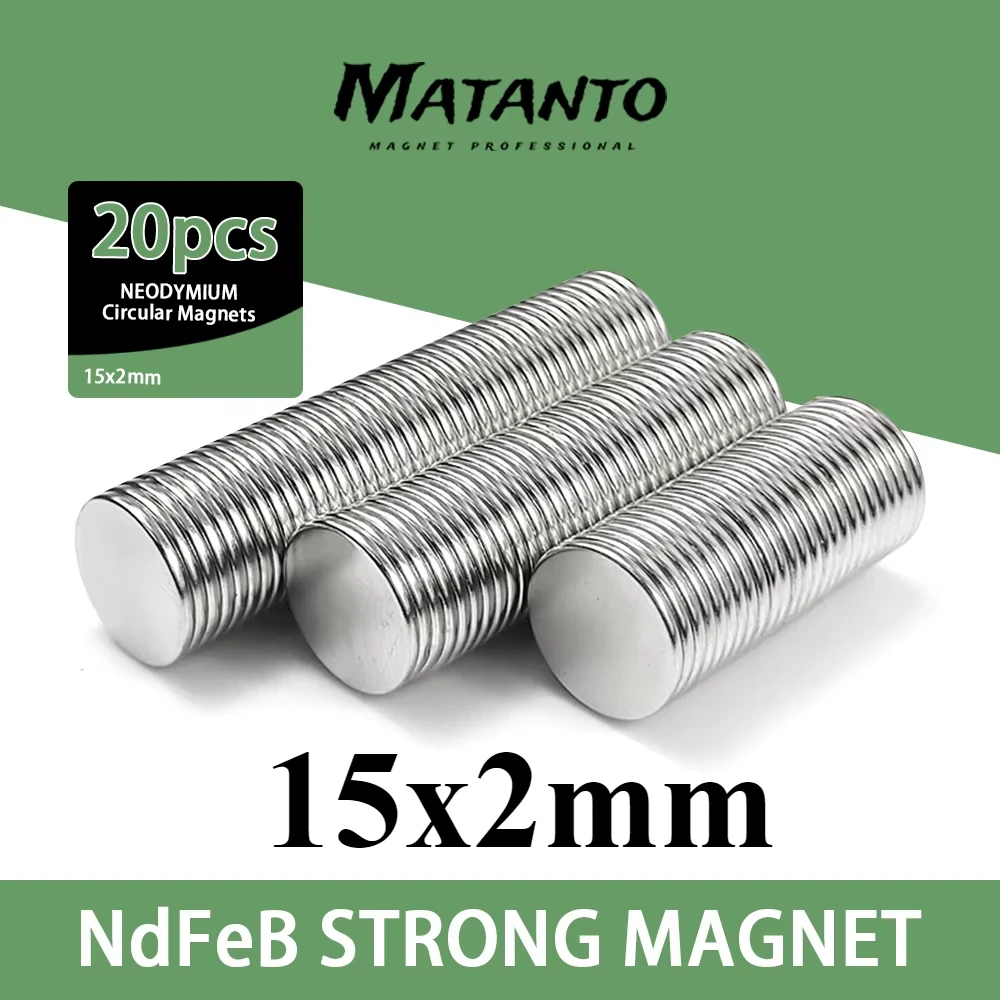 5/10/20/50/100/150PCS 15x2mm Neodymium Disc Magnets 15mmx2mm Permanent Small Round Magnet 15x2mm Thin Search Magnet Strong 15*2