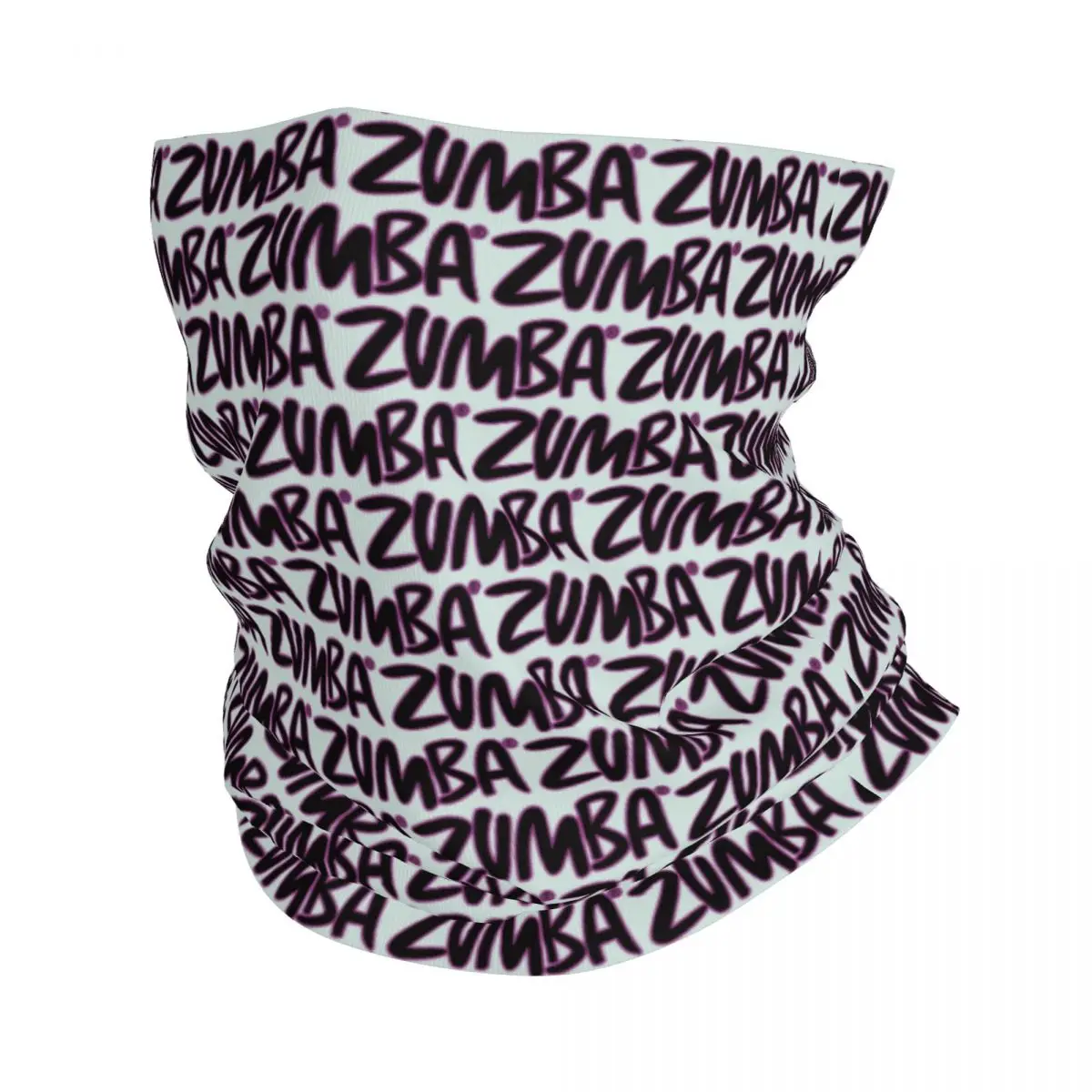 Custom Z-zumbas Dance Fitness Pattern Bandana Neck Gaiter for Hiking Running Women Men Wrap Scarf Balaclava Warmer