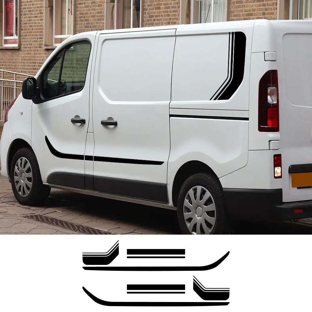 5PCS Car Stickers For Renault Trafic Vauxhall Opel Vivaro Fiat Talento Nissan NV300 Camper Van Vinyl Decals Auto DIY Accessories view 2