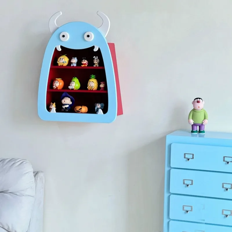 

Dopamine color cup holder, little monster display stand, living room desk storage rack, lattice wall decoration