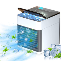 New Portable Ultra Air Cooler Cooling Fan Indoor Humidifier 3 Speed Personal Air Conditioner with  Light for Home