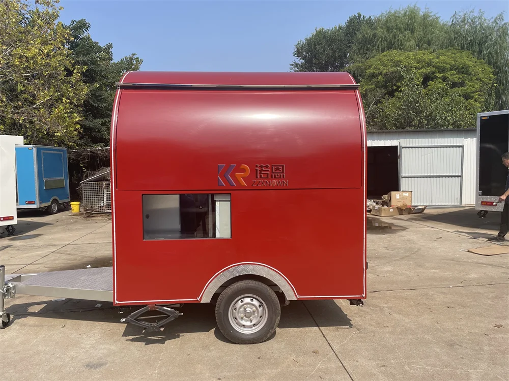스트리트 푸드 트레일러 모바일 레스토랑 스낵 피자 키오스크, 맞춤형 완전 케이터링 장비, 푸드 트럭 밴 커피 아이스크림 카트