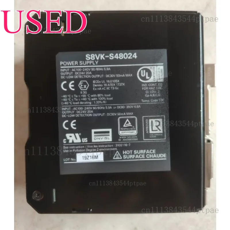 A switching power supply s8vk-s48024 ac100-240v input, dc24v 20a output, 480w. (real picture taken)