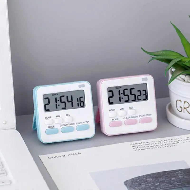 Digital Display Cooking Alarm Clock Kitchen Timer Sleep Stopwatch Clock House