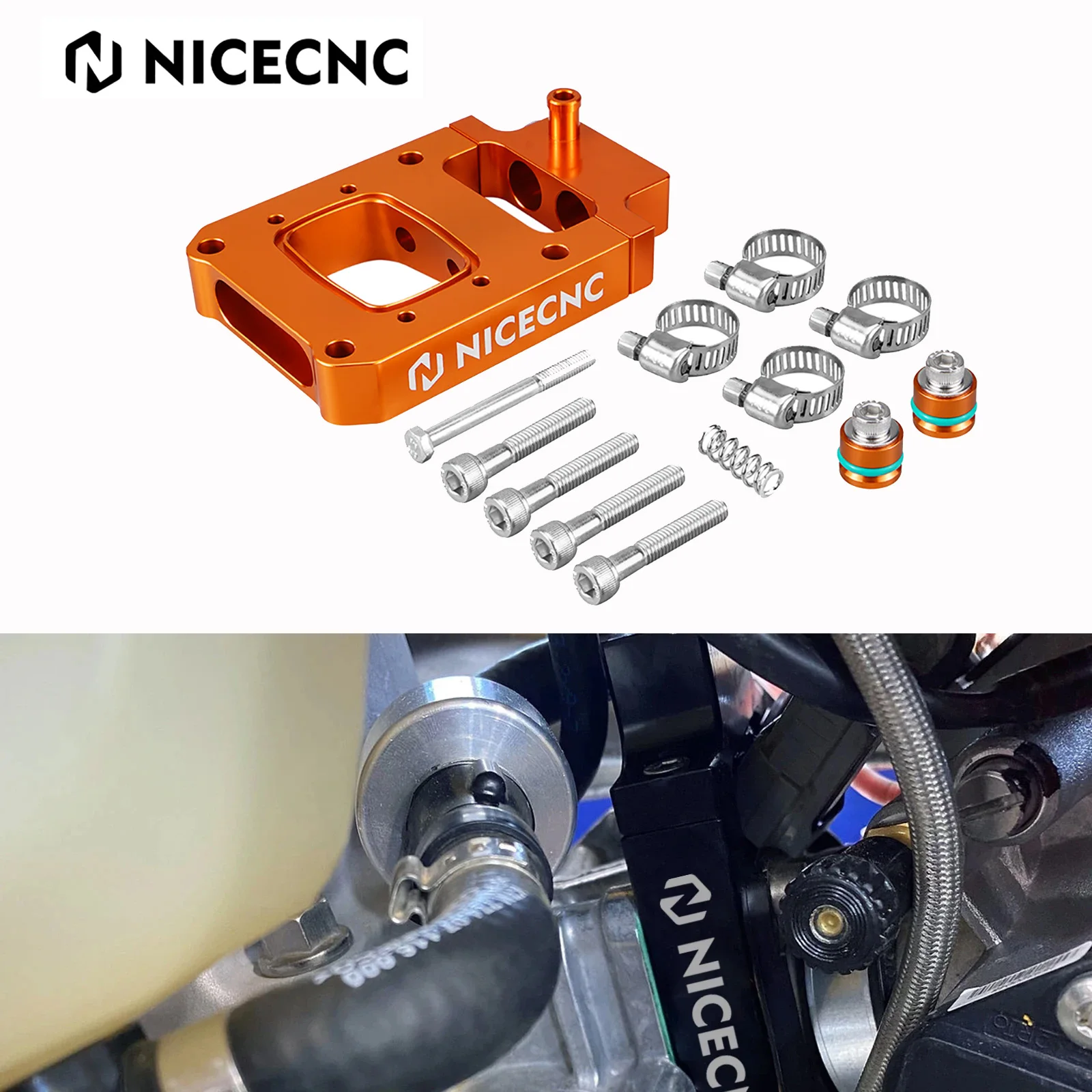 NICECNC For KTM EXC 300 TPi Sixdays 2018-2023 EXC 250 TPi 300 XC-W TPi 300 XC TPi 2020-2022 2021 TPI Injector Relocation Block