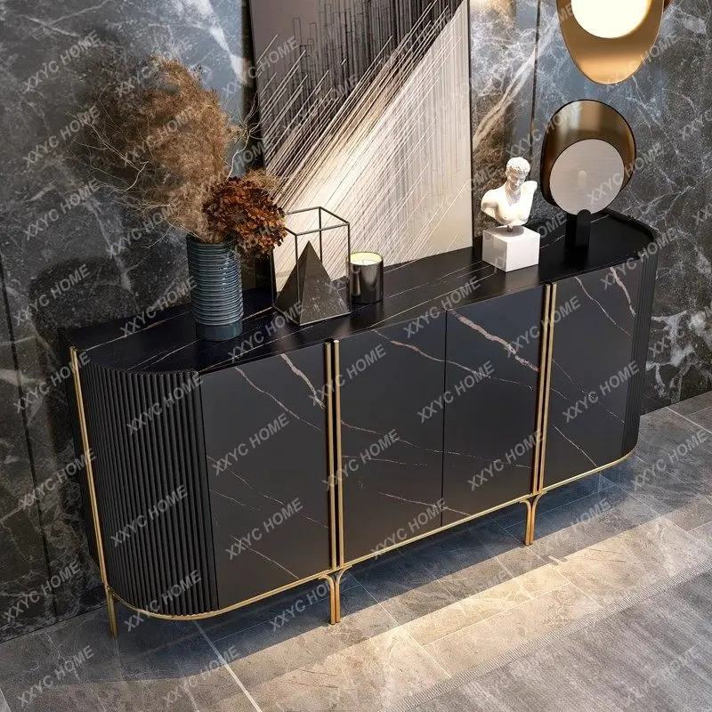 XXRock slab door cabinet Villa entrance foyer Locker Exhibition hall Model room Decorative cabinet