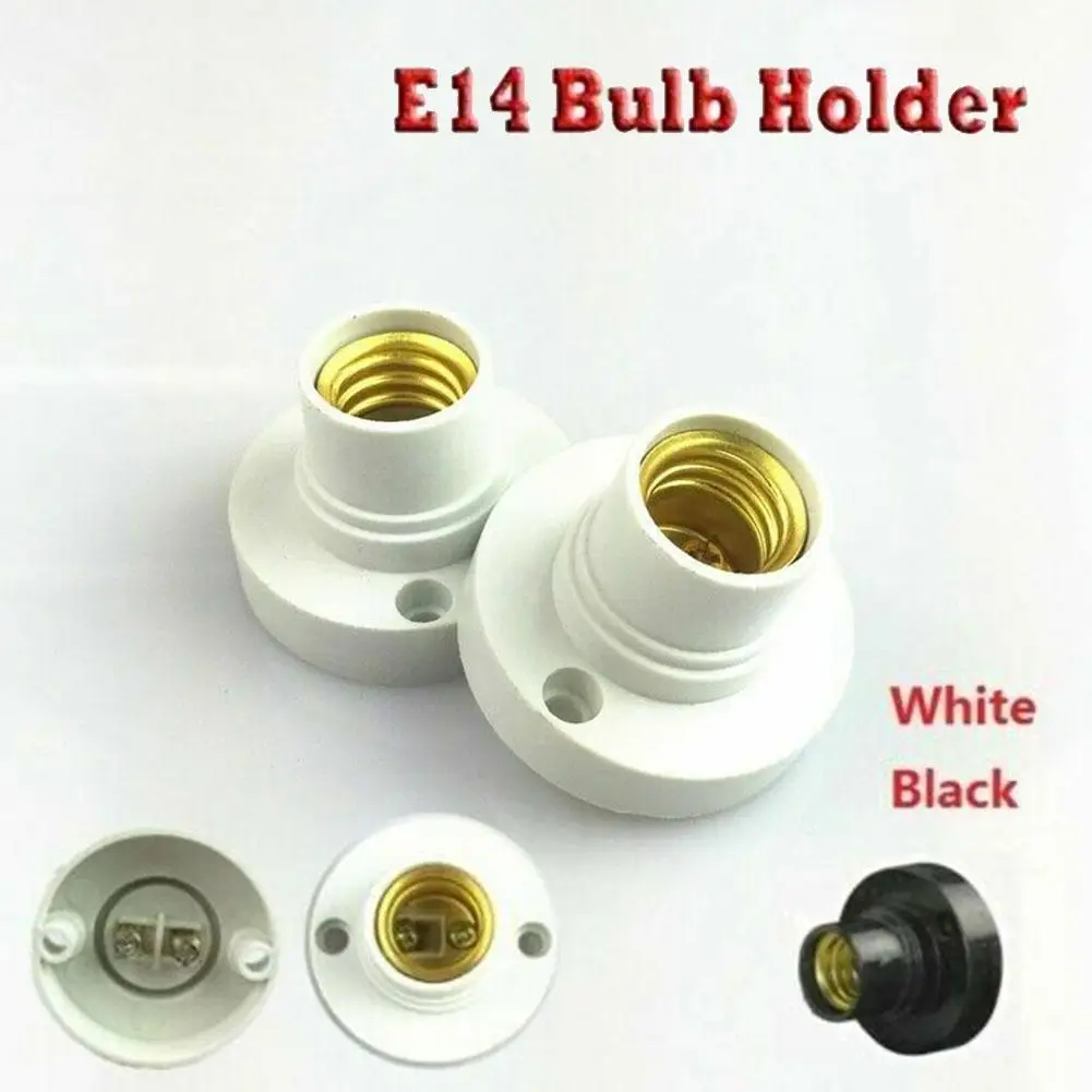 

5pcs E14 Lamp Holder Screw Lamp Base Socke Base Light Bulb Socket Holder Flame Retardant And Environmentally Friendly