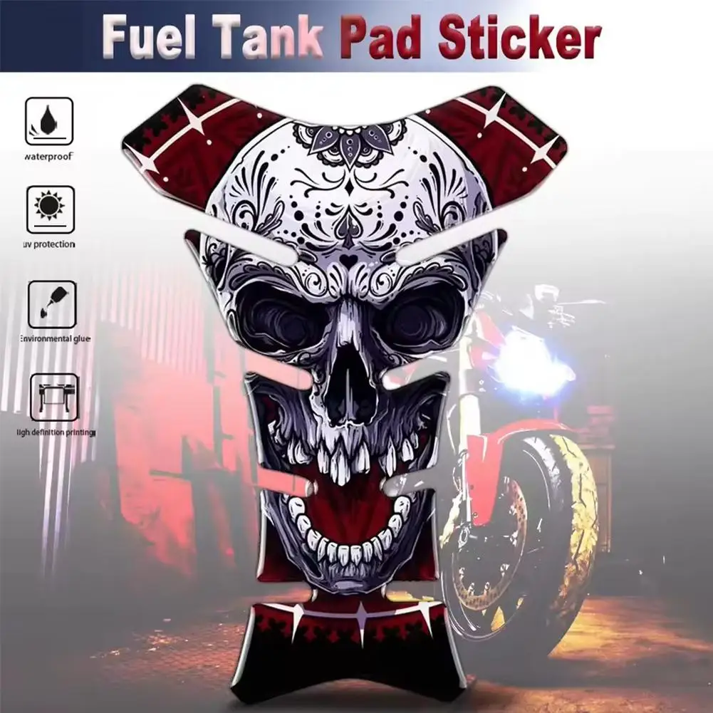

Fuel Tank Sticker Motorcycle Tank Pad Gas Cap Protector Fishbone Sticker Decal for SUZUKI Honda YAMAHA Haojue E0J3