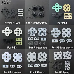 JCD For PS2 PS3 PS4 PS5 Replacement Silicone Rubber Conductive Button Pad Repair Part For PSP1000/2000/3000 Controller