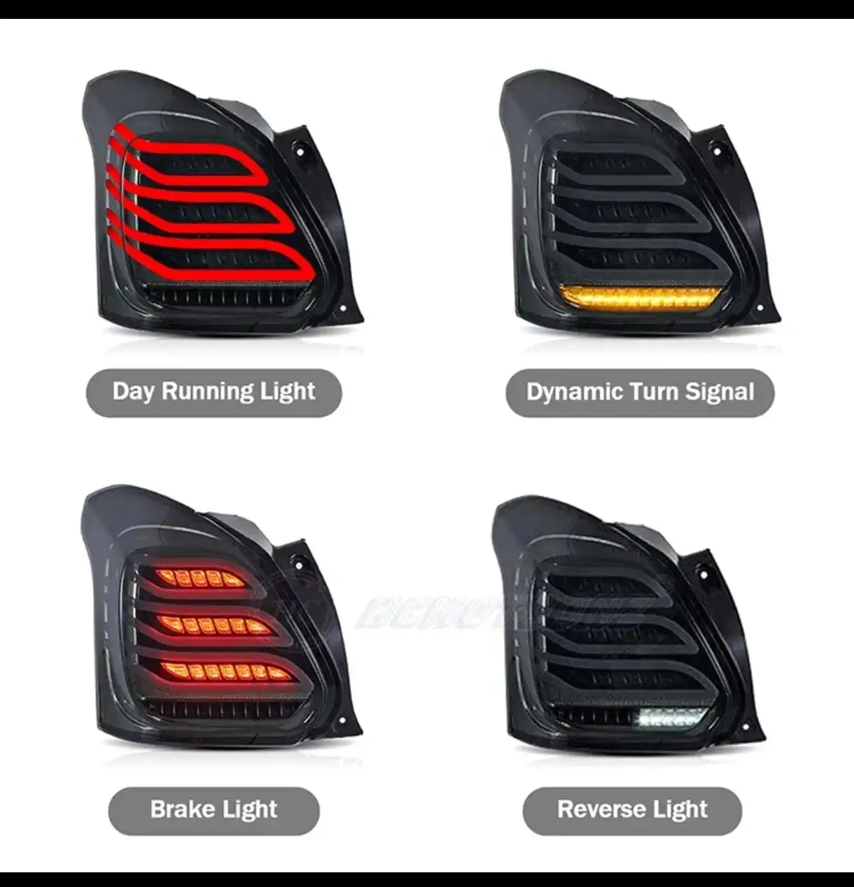 

Factory Hot Selling Car LED Taillight Tail Light For Suzuki Swift 2017 2018 2019 2020 Rear Fog Lamp + Brake Light + Reverse + Dy