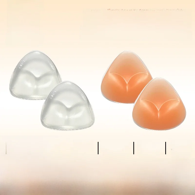 

Transparent Silicone Bra Inserts Bikini Chest Pad Invisible Gathered Underwear Pad Direct Sales Ladies' Underwear Accessories