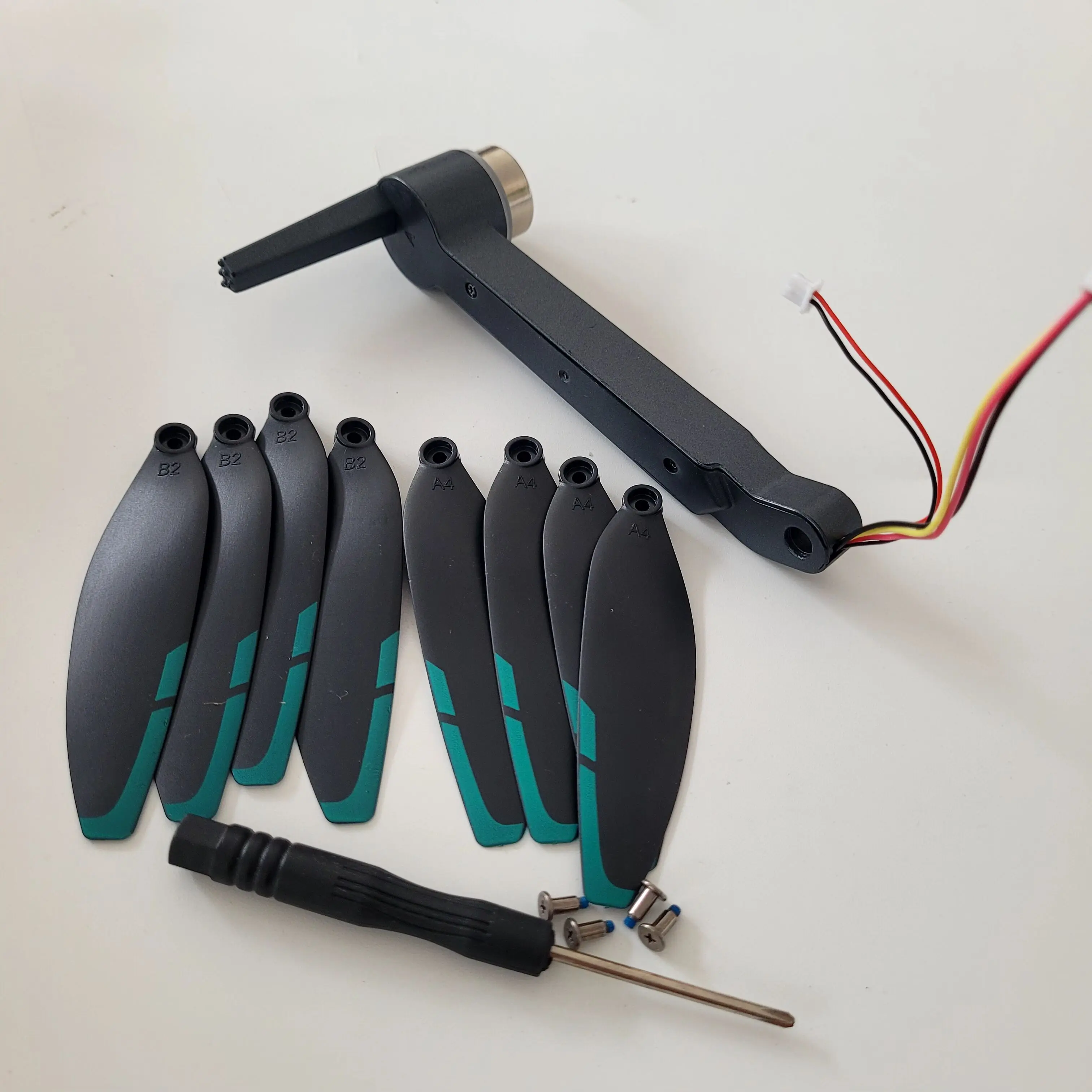 

S159 Front A Arm with Propeller Blade Screwdriver Spare Part Kit Original for GPS Drone S159 Accessory