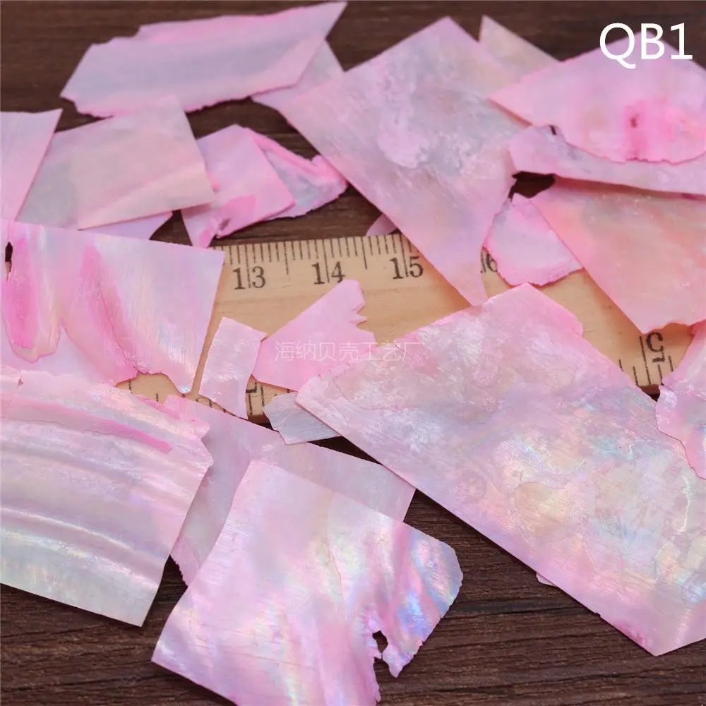10g Large Abalone Shell Pieces 0-5cm MOP Inlay for Lacquer Painting Lamp Ornament Cloisonne Enamel Mosaic DIY Craft Material