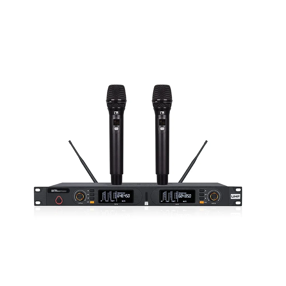 

Professional UHF Wireless Microphone headset Dynamic Mic Vocal Wireless Microfone for stage performance