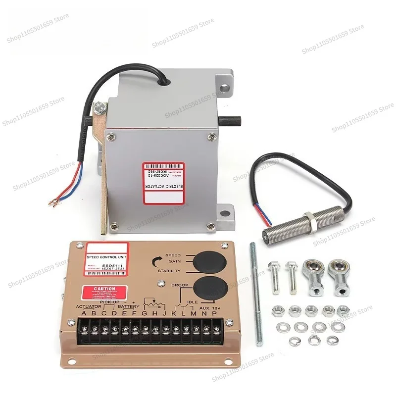 For ADC225 Generator Set Accessories Actuator 12V24V Speed Board ESD5111 Speed Sensor ADC120